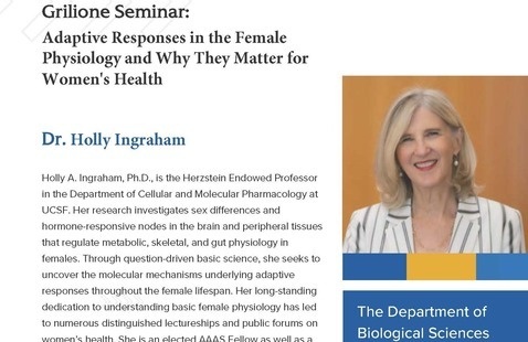 Image of Grilione Seminar presents Dr. Holly Ingraham