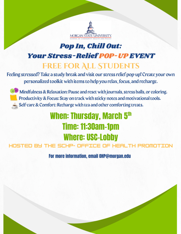 Mar 5, 2026: Pop In, Chill Out: Your Stress Relief POP UP  at University Student Center thumbnail image