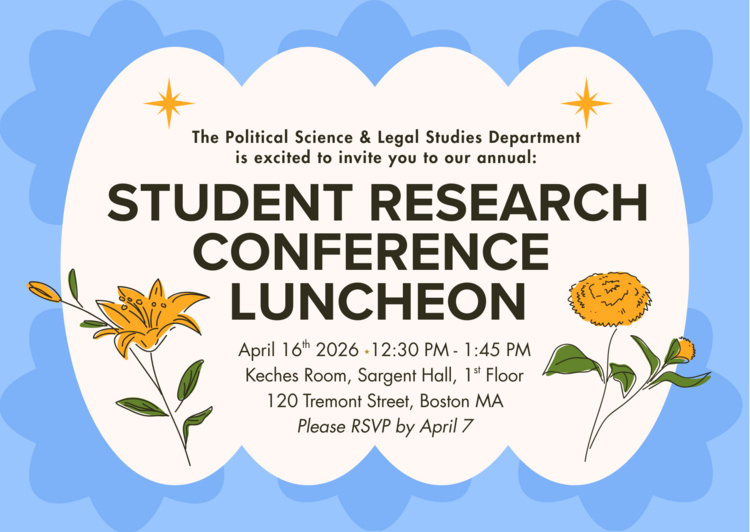 Student Research Conference Luncheon - Political Science & Legal Studies