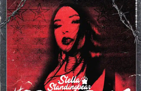 photo of musical artist Stella Standingbear in red light