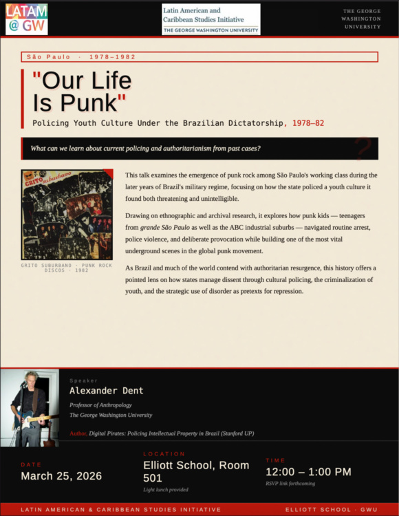 Our Life Is Punk: Policing Youth Culture in Brazil, 1978–82