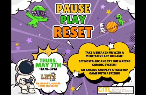 Image of Pause, Play, and Reset for Finals!