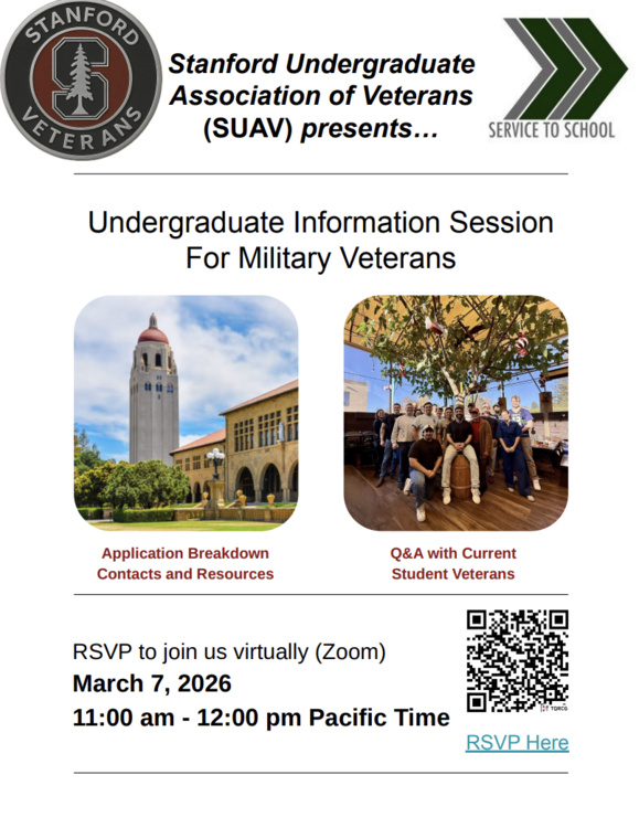 Undergraduate Information Session for Military Veterans