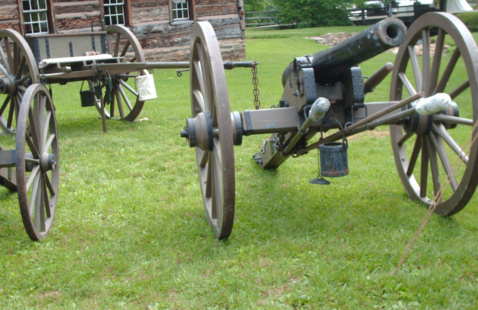 Cannons will be seen in the village and fired in the battle.