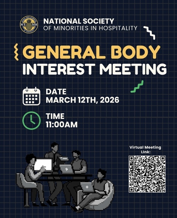 Mar 12, 2026: The National Society of Minorities in Hospitality Interest Meeting  thumbnail image