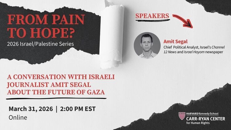 Conversation: Amit Segal on the Future of Gaza