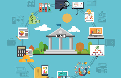 different images of things that pertain to a financial system