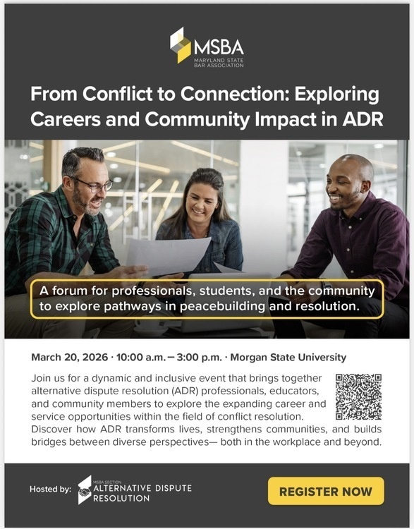 Mar 20, 2026: From Conflict to Connection: Exploring Careers and Community Impact in ADR at Health & Human Services Center thumbnail image