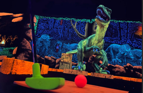 Neon mini golf