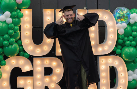 UND Grad smiling