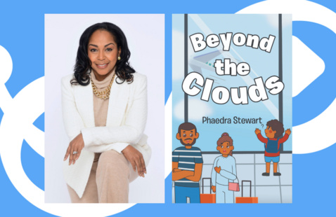 Author Phaedra Stewart and her book "Beyond the Clouds""