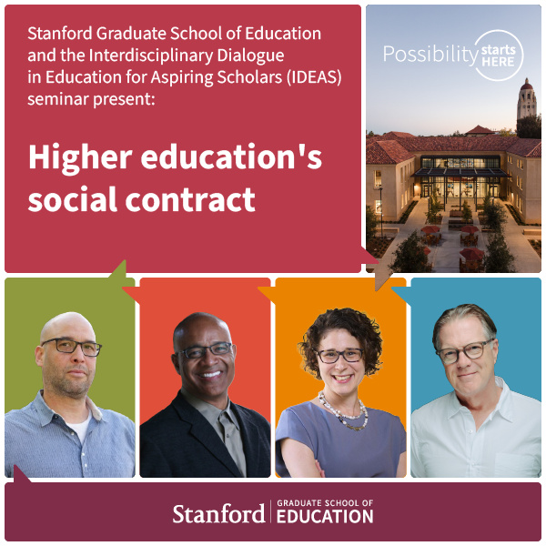 The IDEAS seminar presents: Higher education's social contract