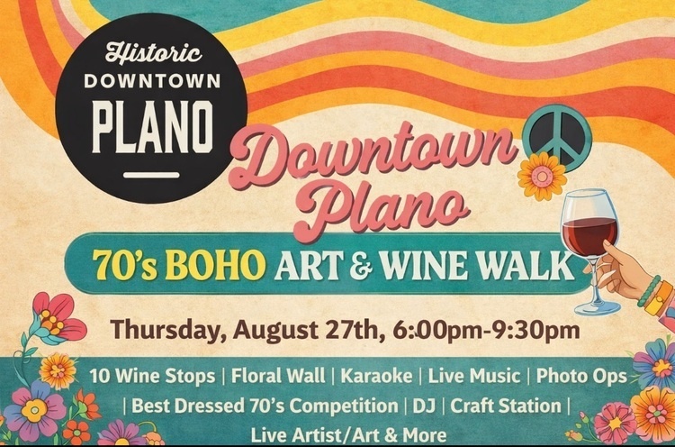 70’s Boho Art & Wine Walk