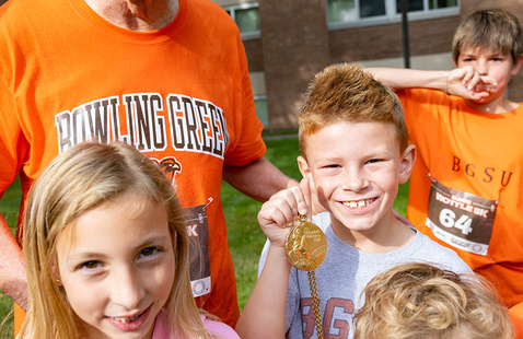 Group of children after Kids Dash race in 2025