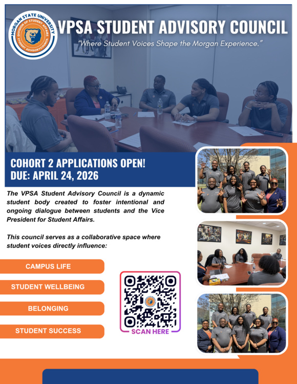 Apr 1, 2026: VPSA Student Advisory Council- Cohort 2 Applications Open at University Student Center thumbnail image