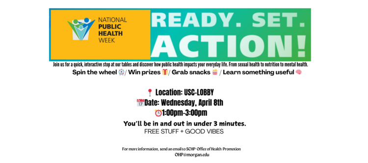 Apr 8, 2026: National Public Health Week: Ready. Set. Action! at University Student Center thumbnail image