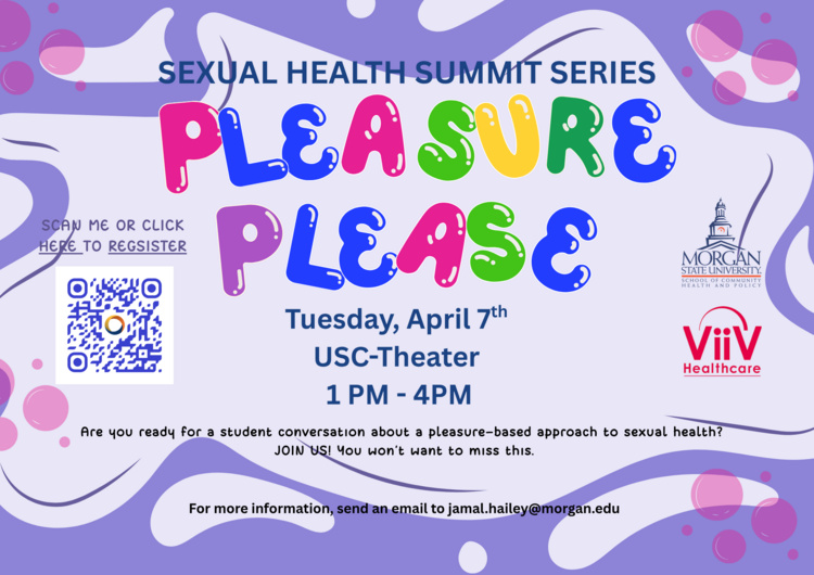 Apr 7, 2026: Sexual Health Summit Series: Pleasure Please at University Student Center Theater thumbnail image