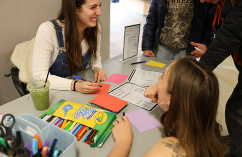 students writing haiku