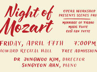 Event image for The Department of Music presents Opera Workshop Performance: Night of Mozart