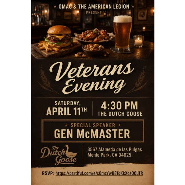 Veterans Evening with Gen McMaster 