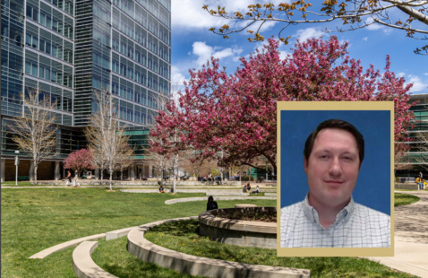 Ryan Martin Headshot on Campus Background