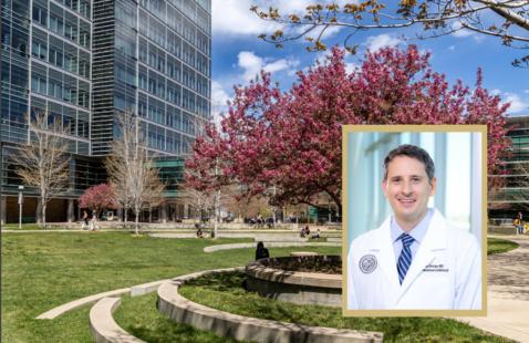 Rory Bricker Headshot on Campus Background