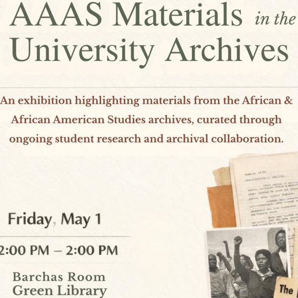 African and African American Studies Materials in the Stanford University Archives