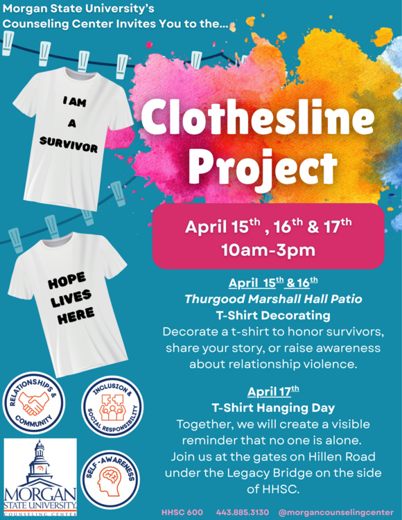 Apr 15, 2026: Clothesline Project at Thurgood Marshall Hall thumbnail image