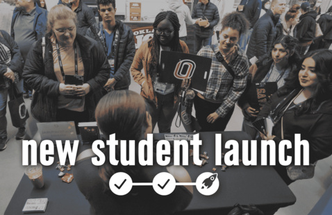 Students attend a New Student Launch event
