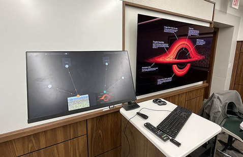 Wolfvision technology in a classroom.