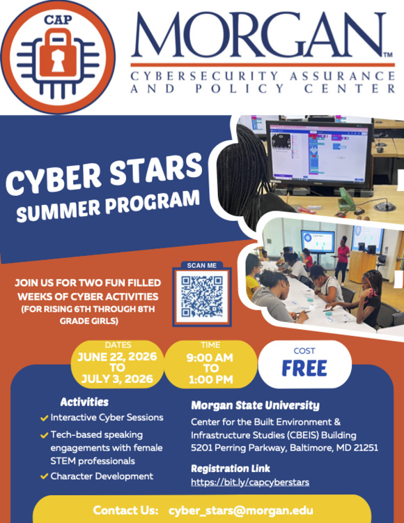 Jun 22, 2026: Cyber Stars Program at Center for the Built Environment and Infrastructure Studies thumbnail image