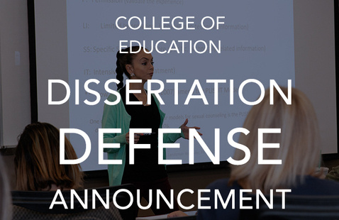 Image of Dissertation Defense Announcement