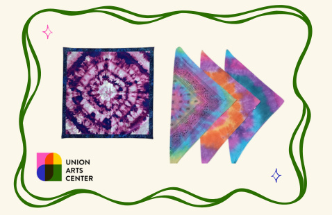 Tie-dyed bandanas
