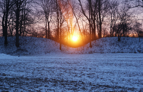 winter solstice at Fort Ancient