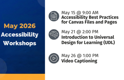 xcite accessibility workshops for may 2026