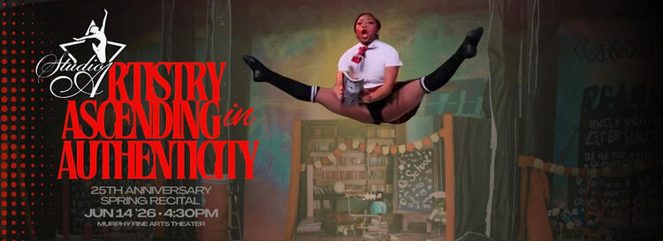 Jun 14, 2026: Studio A 25th Anniversary Spring Recital  at Carl J. Murphy Fine Arts Center thumbnail image