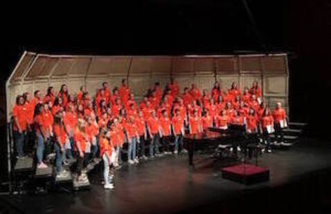 HS honors chorus on Kobacker stage