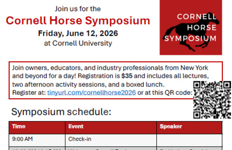 Flyer for horse symposium