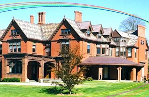 Young Building Rainbow overhead 