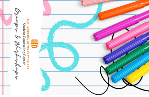 colorful markers on top of a notebook page with bright doodles and scribbles