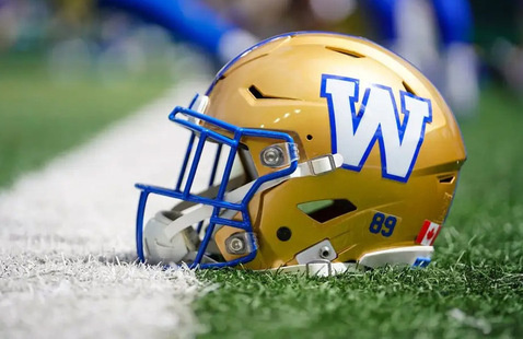 Blue Bombers Helmet