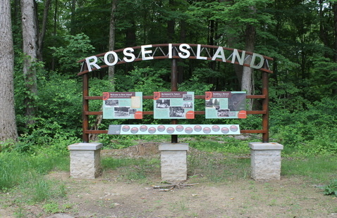 Rose Island Interpretive Sign