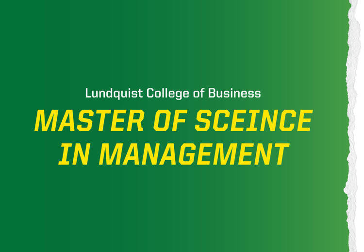 Discover the MS in Management — event poster