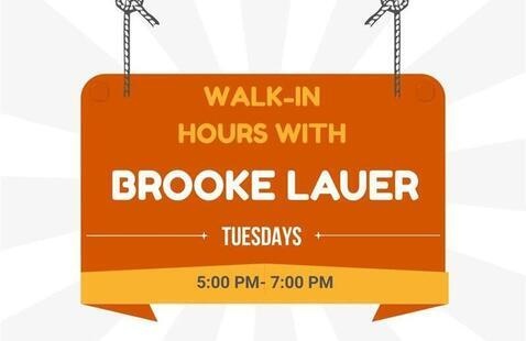 Image of Brooke Lauer's Summer Evening Walk-In Hours