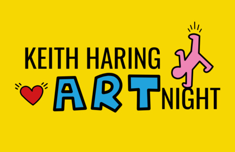Text: Keith Haring Art Night