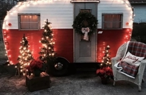 decorated camper
