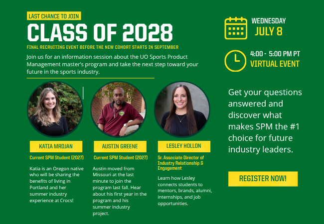 Sports Product Management Information Session — event poster