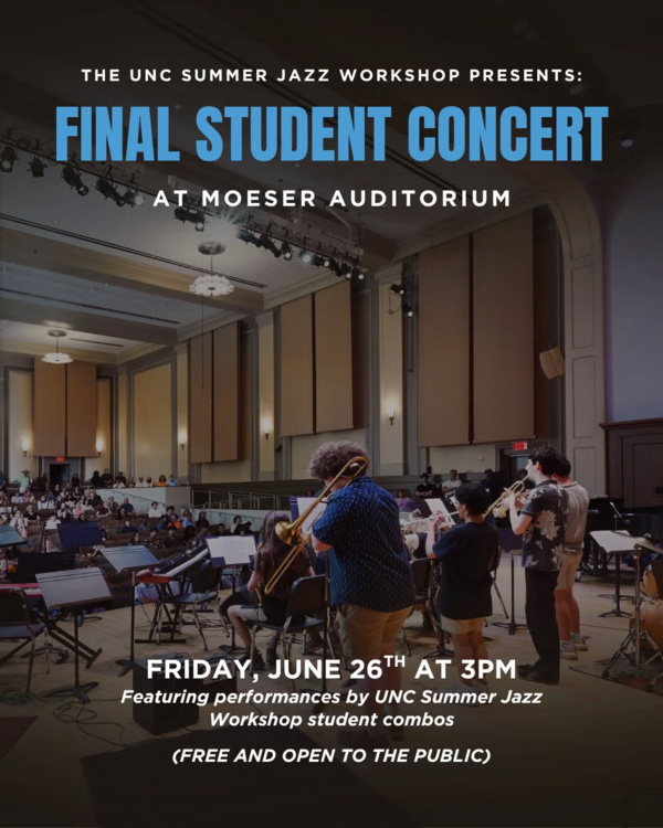 An SJW 2025 combo performs in Moeser Auditorium