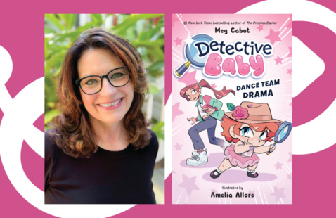 Author Meg Cabot and book "Detective Baby""