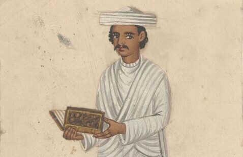 A munshi with a book, Benares, c. 1870, Victoria and Albert Museum, London